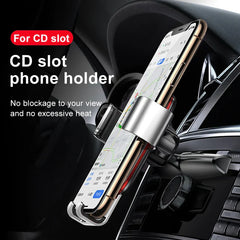 Baseus Gravity Car Phone Holder Support Smartphone Car Bracket CD Slot Mount Mobile Phone Holder for iphone 15 14 Charging Stand